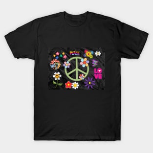 Retro Hippie Peace T-Shirt